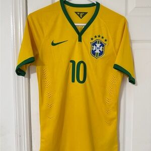 BRAZIL 2014 WORLD CUP SOCCER JERSEY AUTHENTIC NIKE NEYMAR